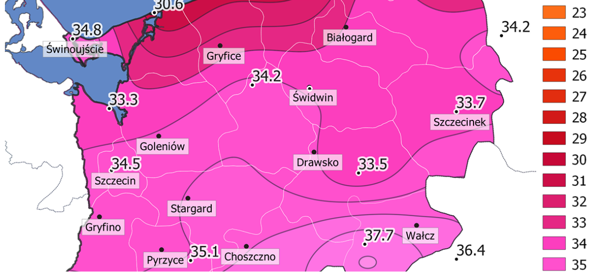 PODSUMOWANIE 26.06.2019 NOWY REKORD TEMPERATURY MAKSYMALNEJ DLA CZERWCA