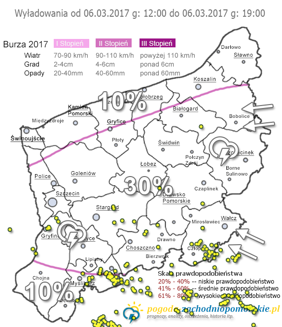 Pierwsze tak liczne burze w regionie w 2017 roku.