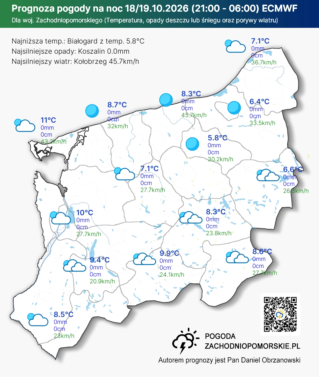 Mapa Noc
