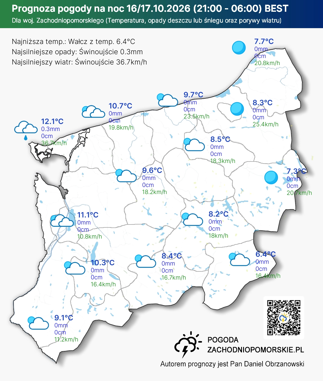 Mapa Noc