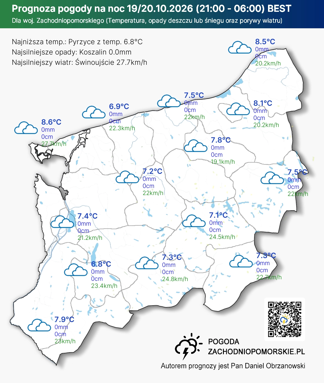Mapa Noc