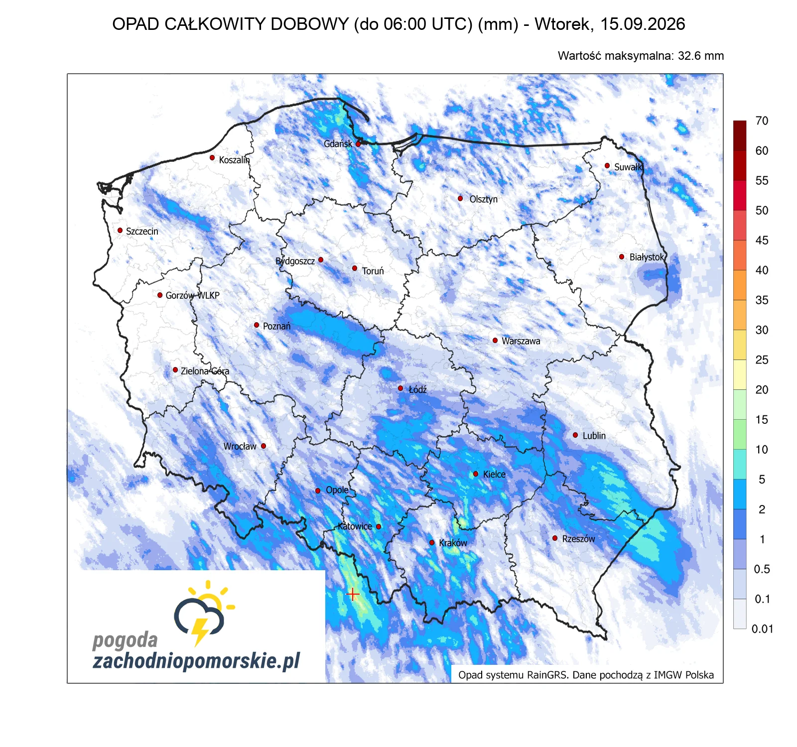 Mapa opadów