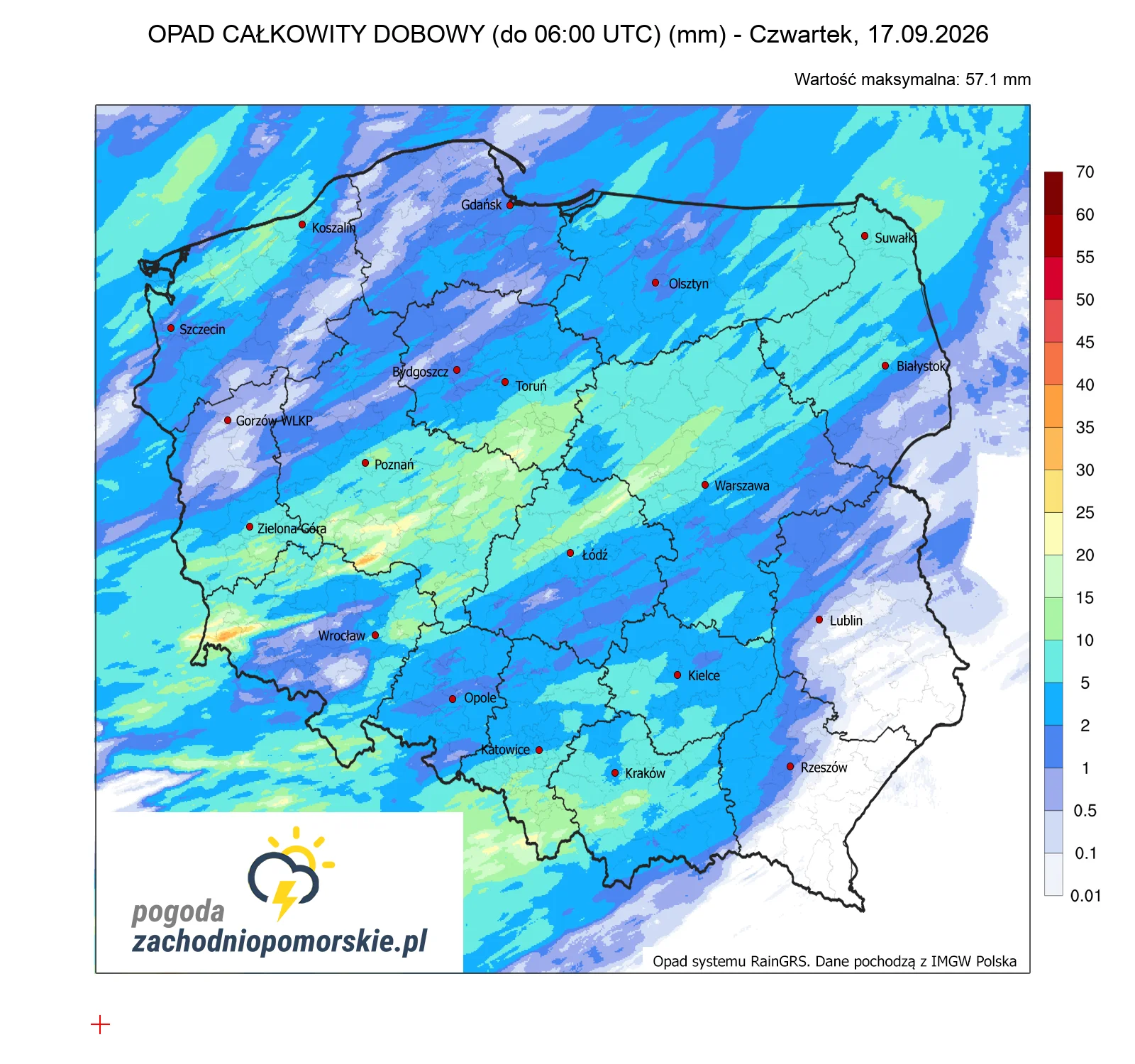 Mapa opadów