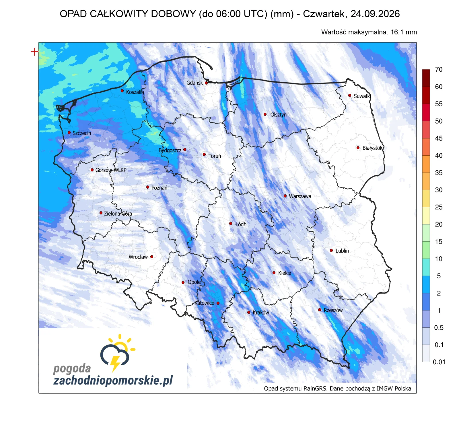 Mapa opadów
