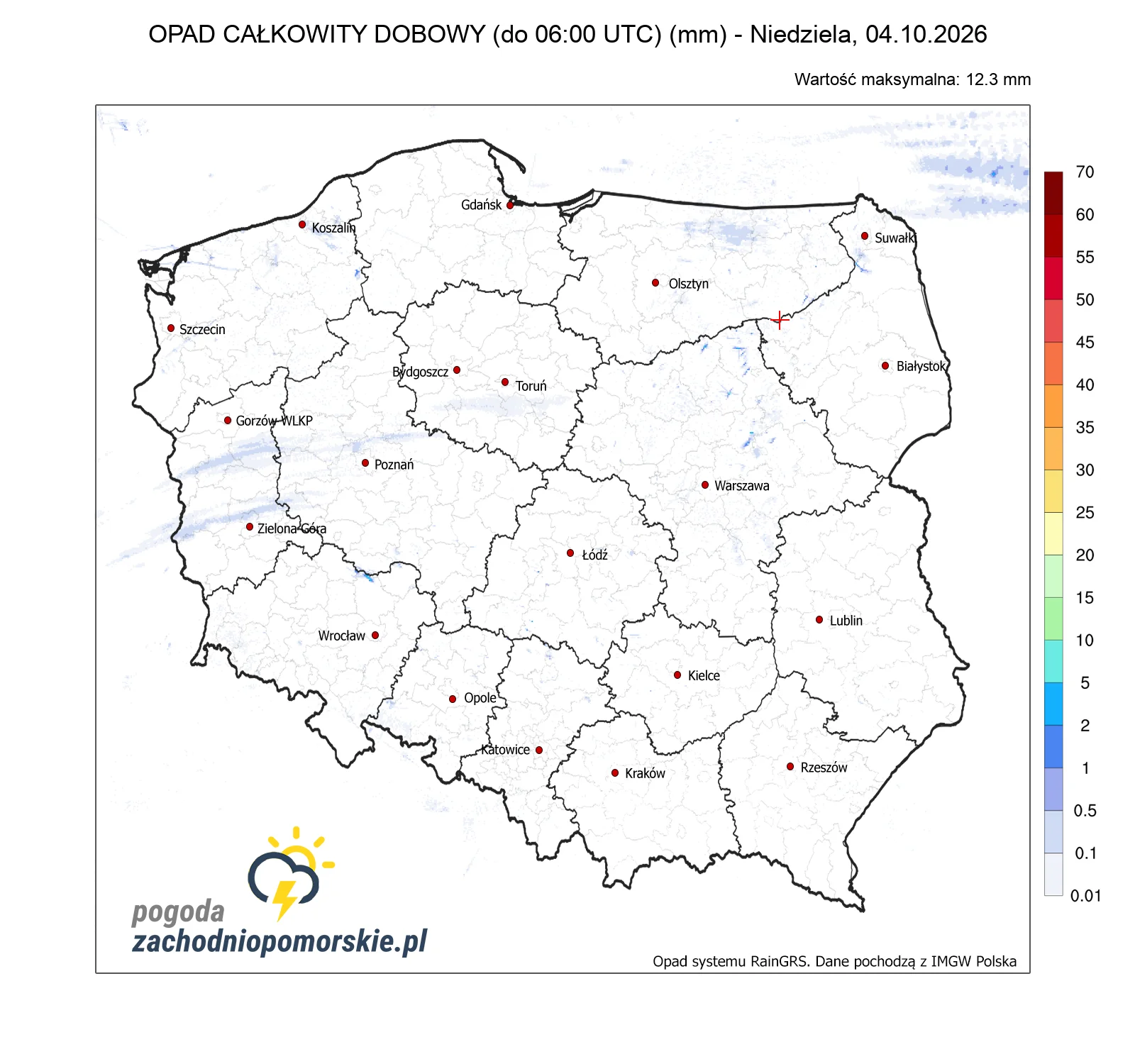 Mapa opadów