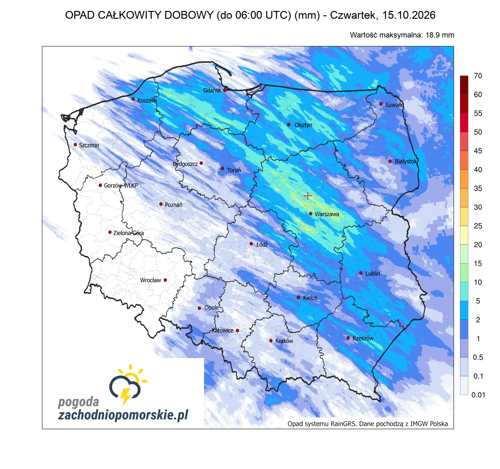 Mapa opadów