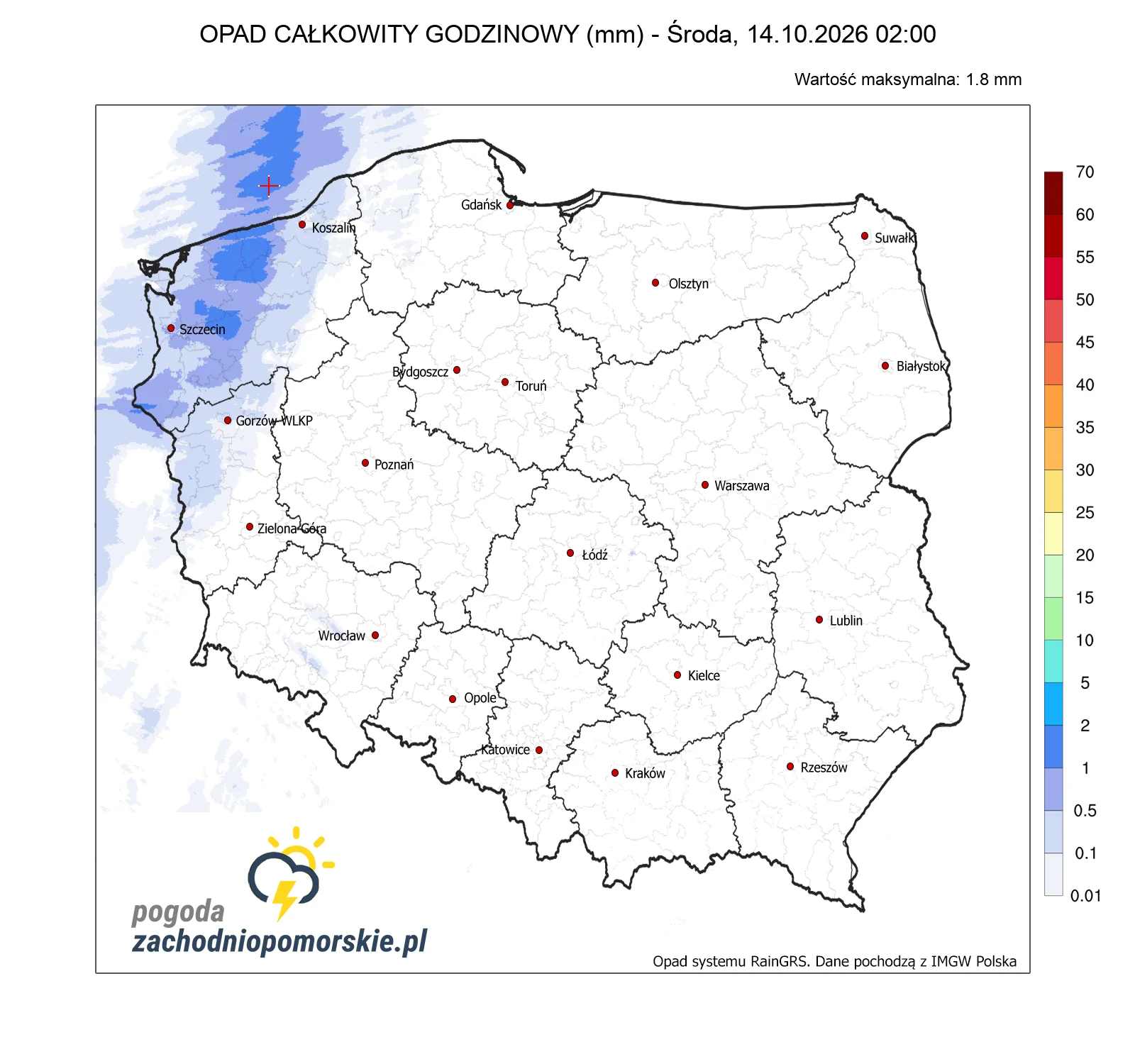 Mapa opadów