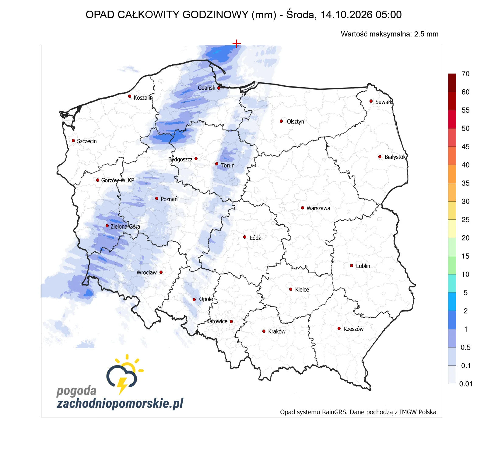 Mapa opadów