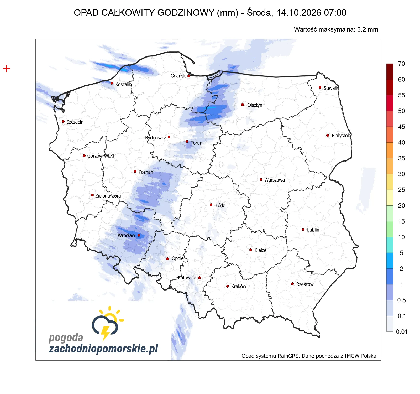 Mapa opadów