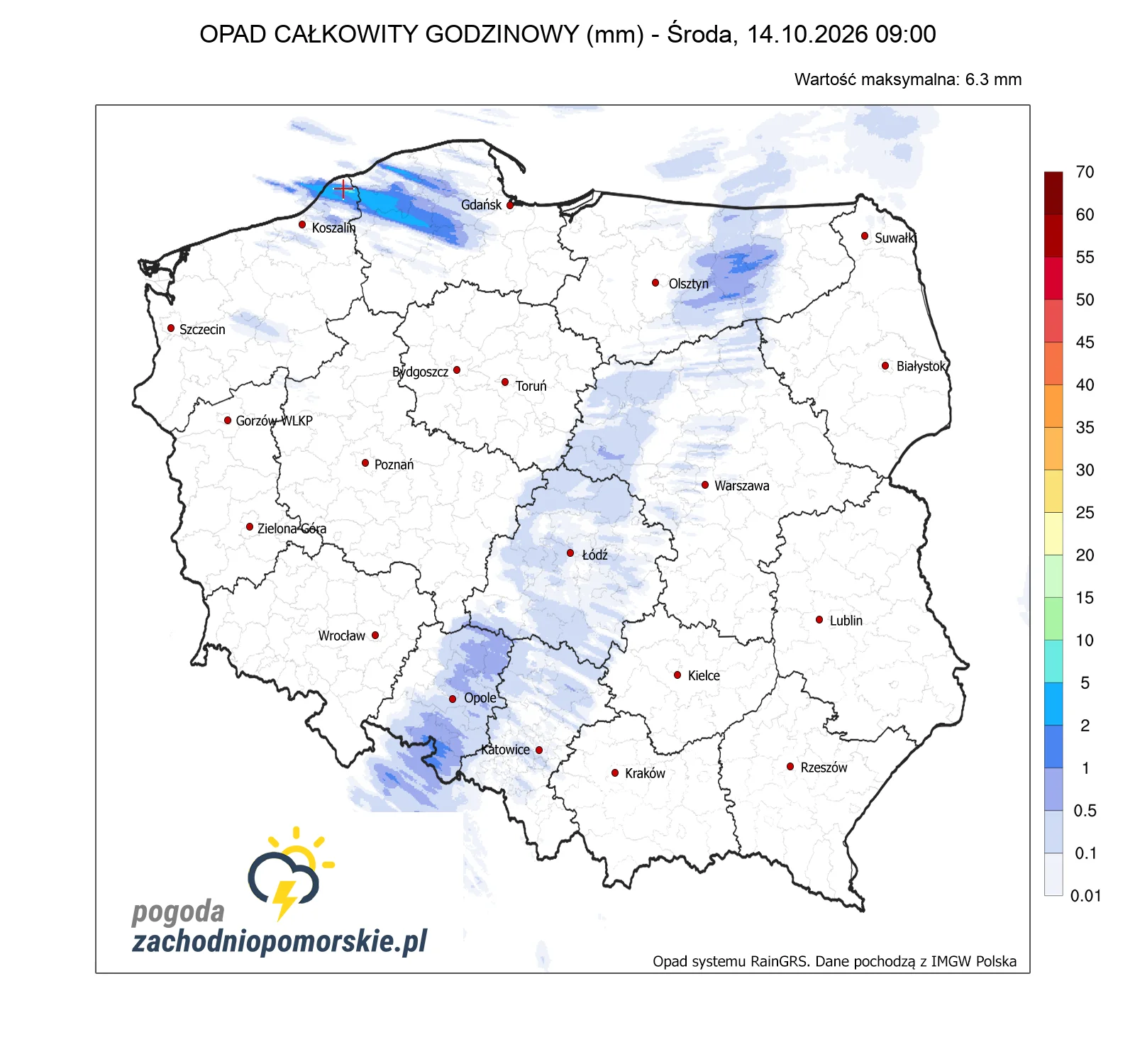 Mapa opadów