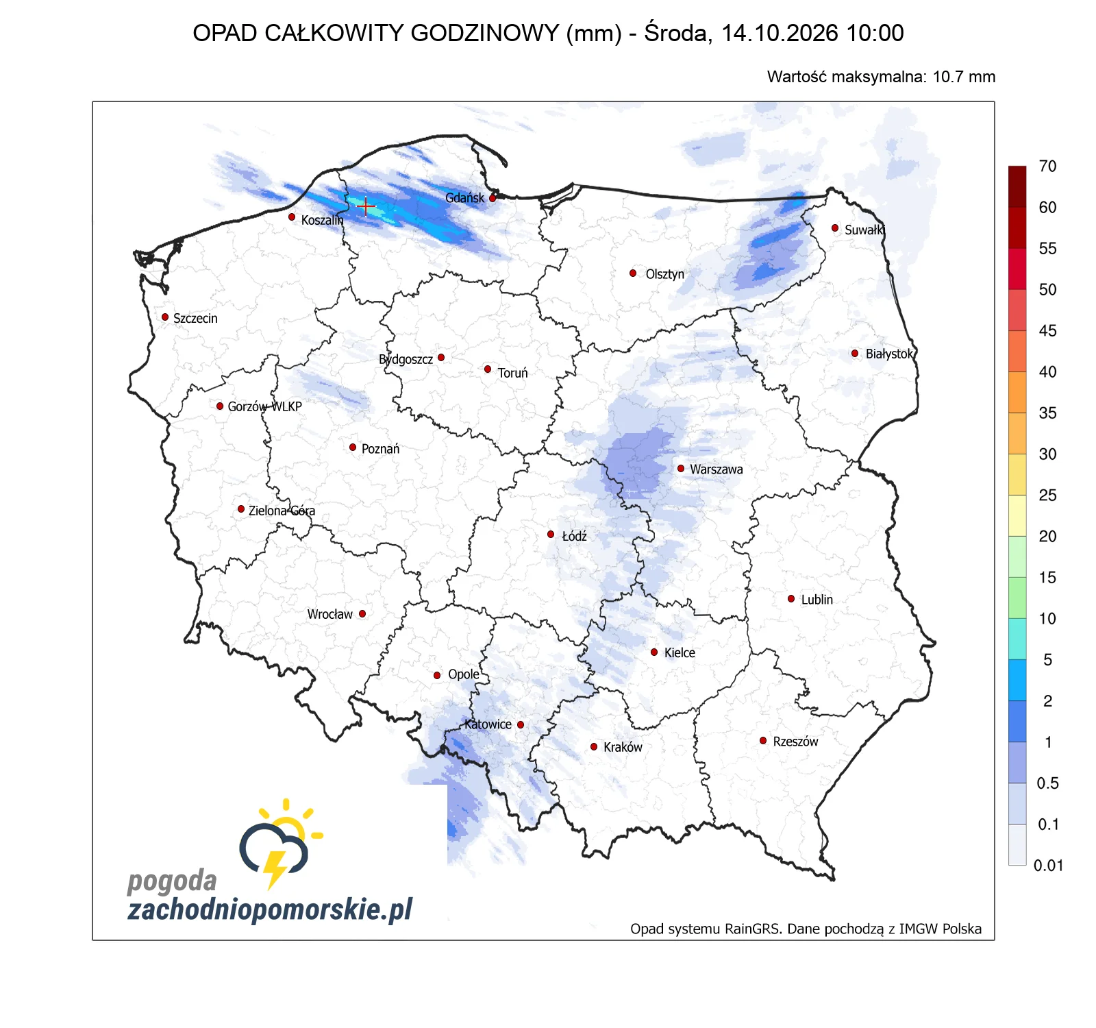 Mapa opadów
