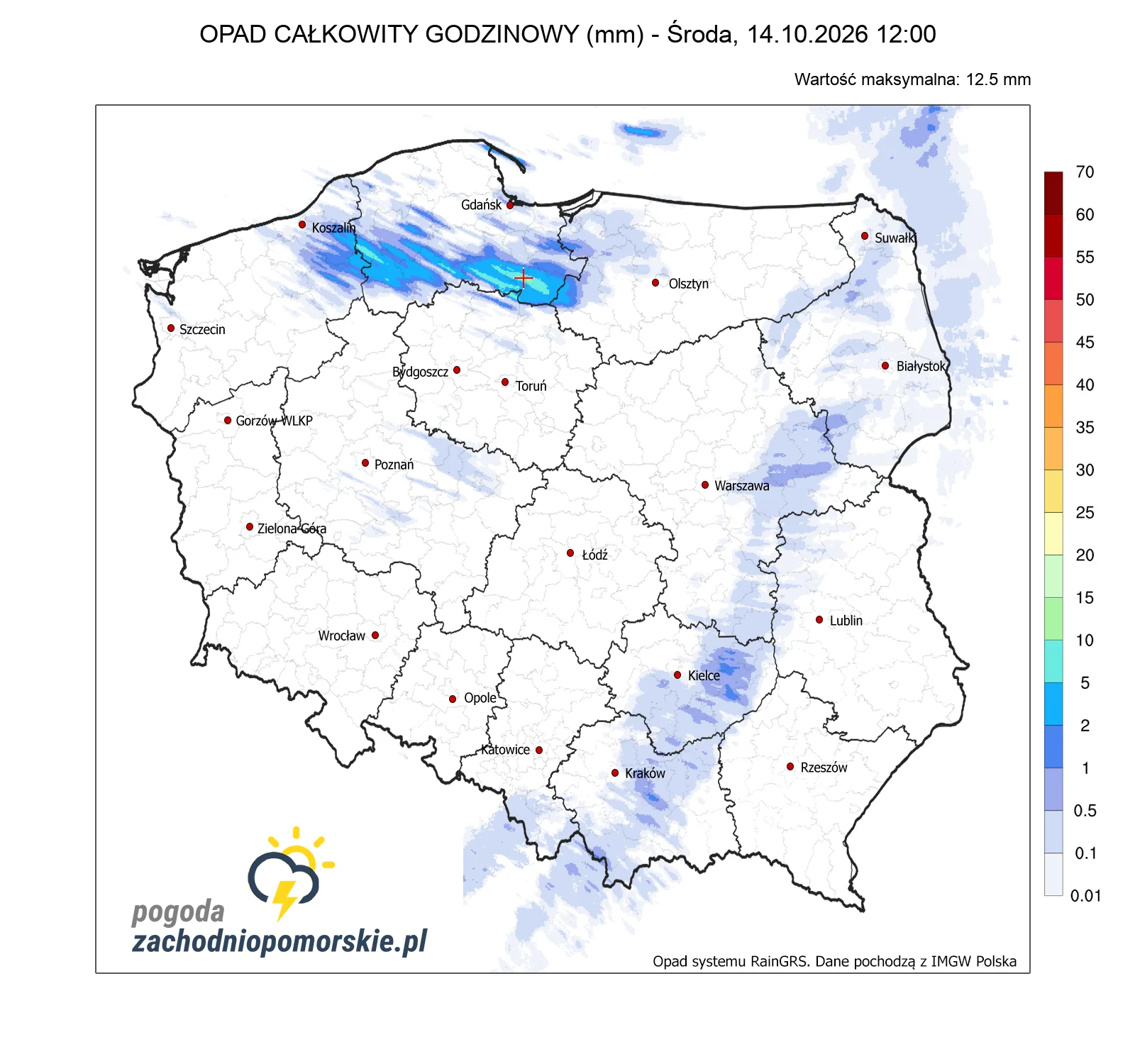 Mapa opadów