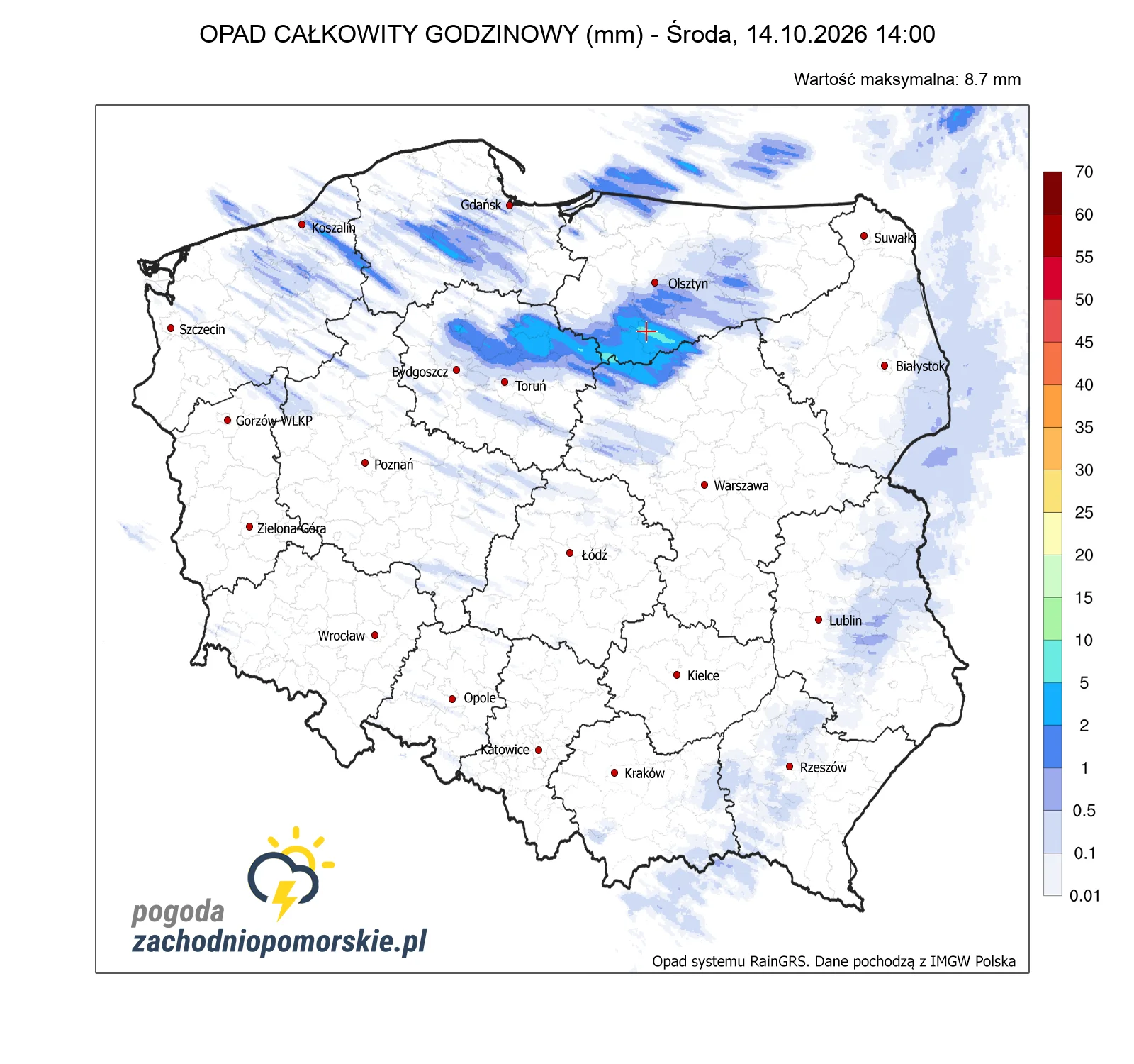 Mapa opadów