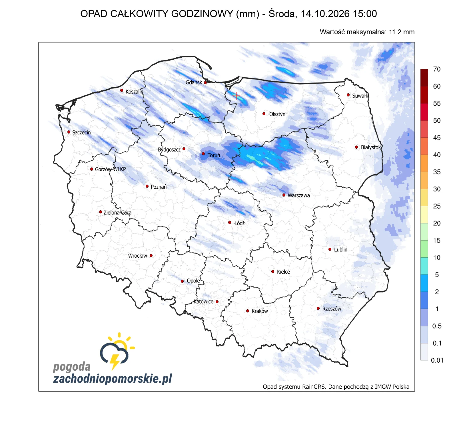 Mapa opadów