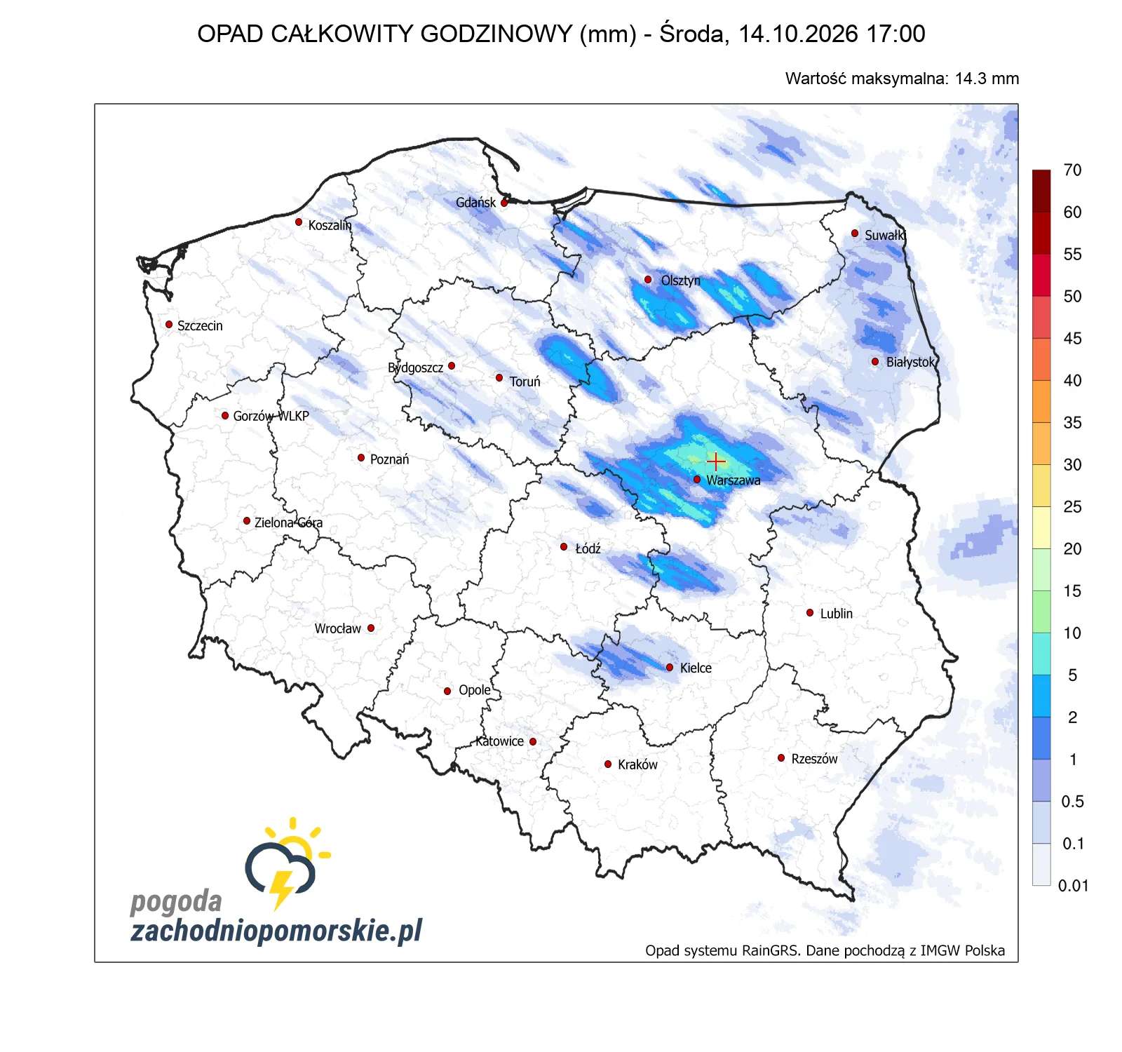 Mapa opadów