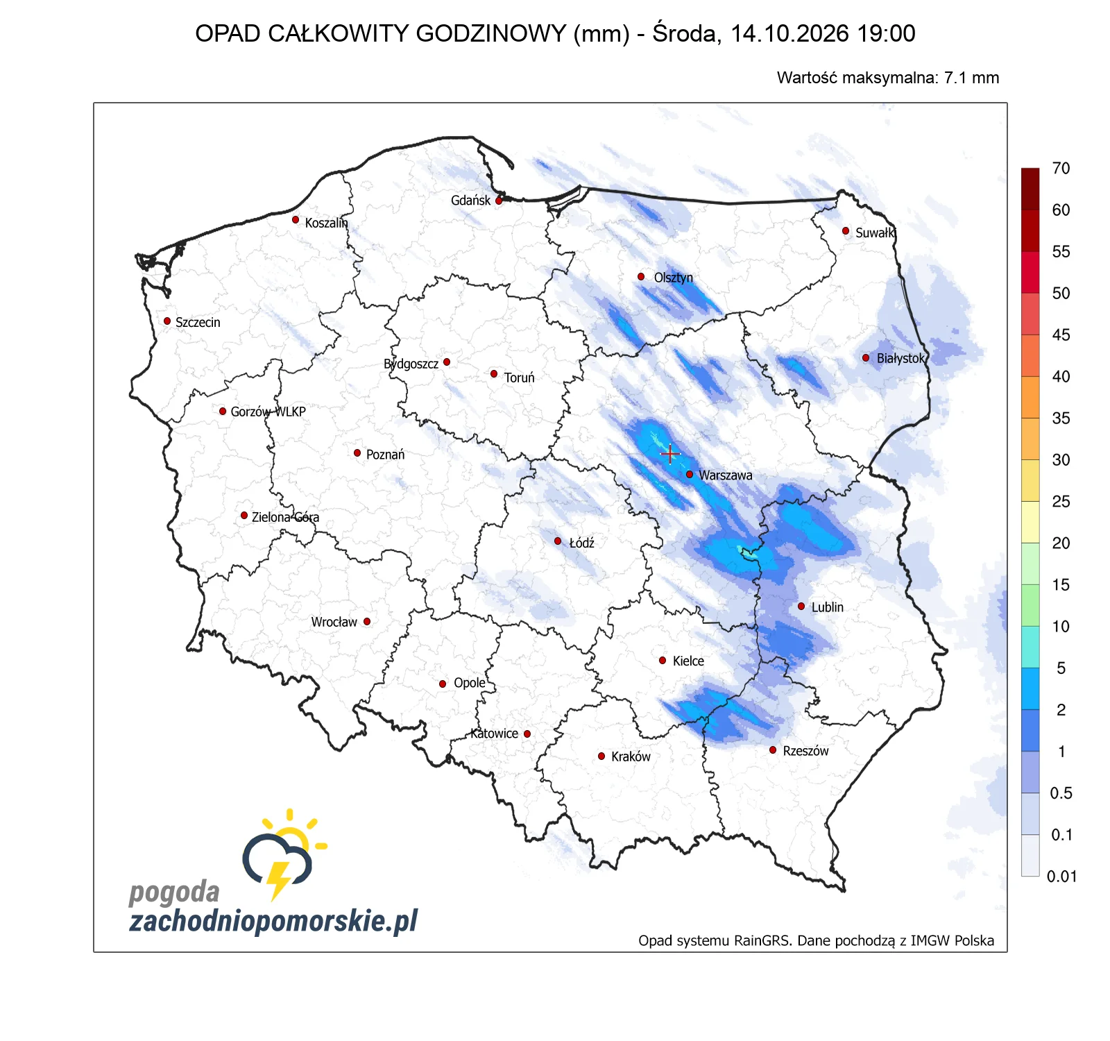Mapa opadów