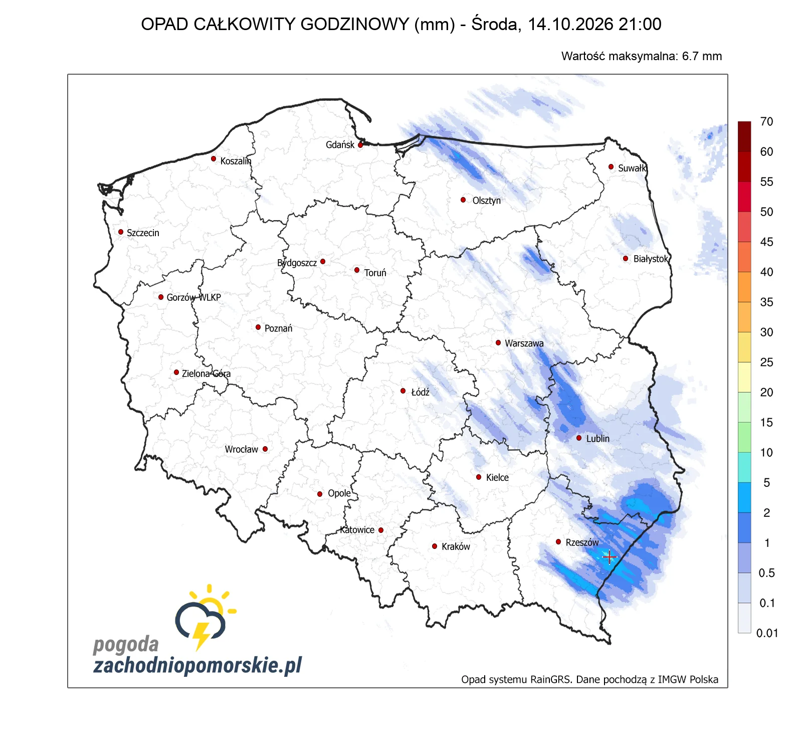 Mapa opadów