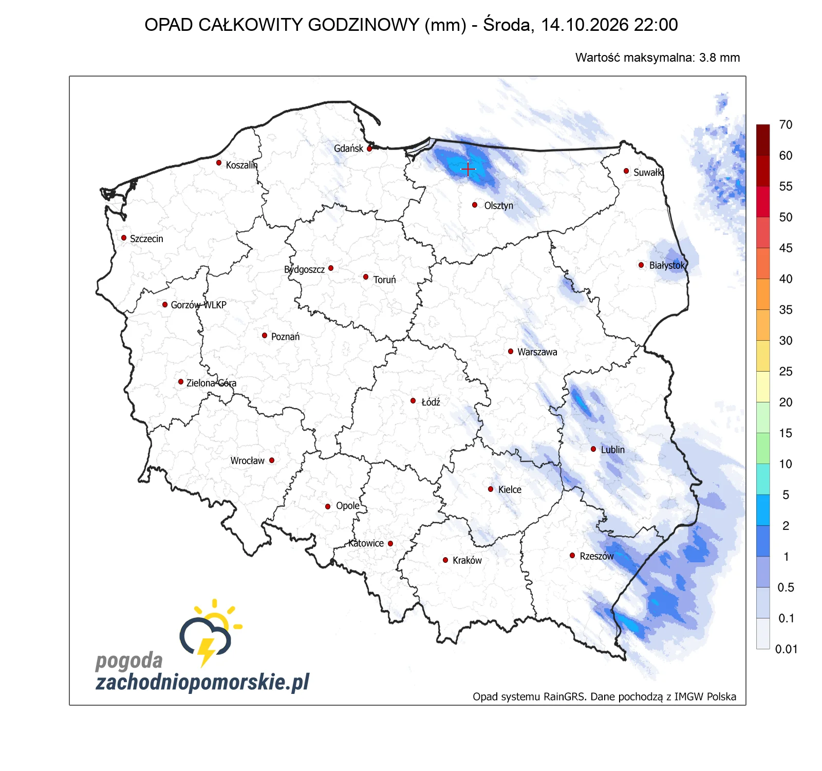 Mapa opadów