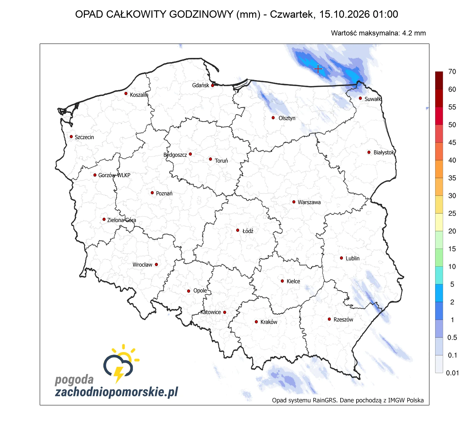 Mapa opadów